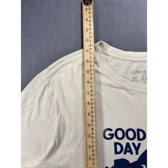 Life Is Good Short Sleeve T-Shirt Men's XXL Good Day For A Ride Biker Motorcycle - Picture 6 of 7